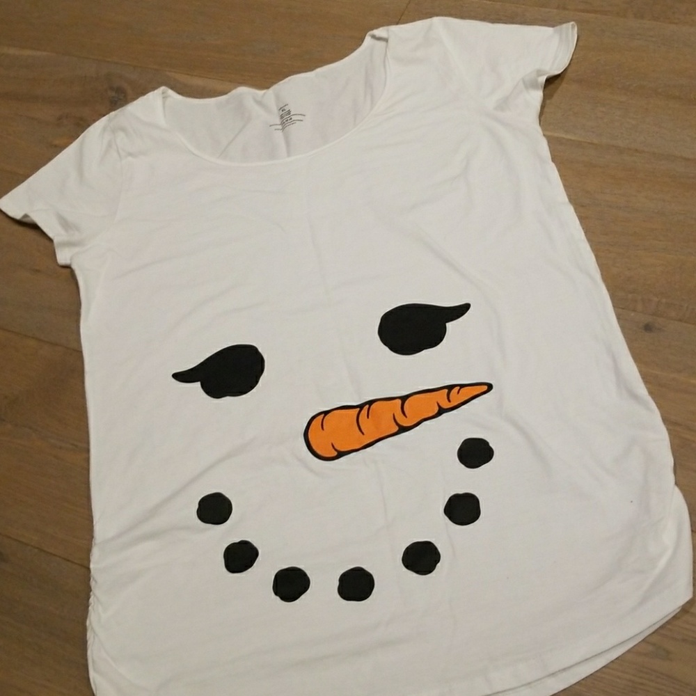 Snowman maternity top
